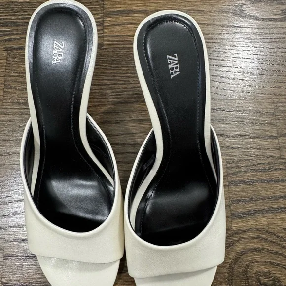 Zara Cream Heels - Picture 2 of 4